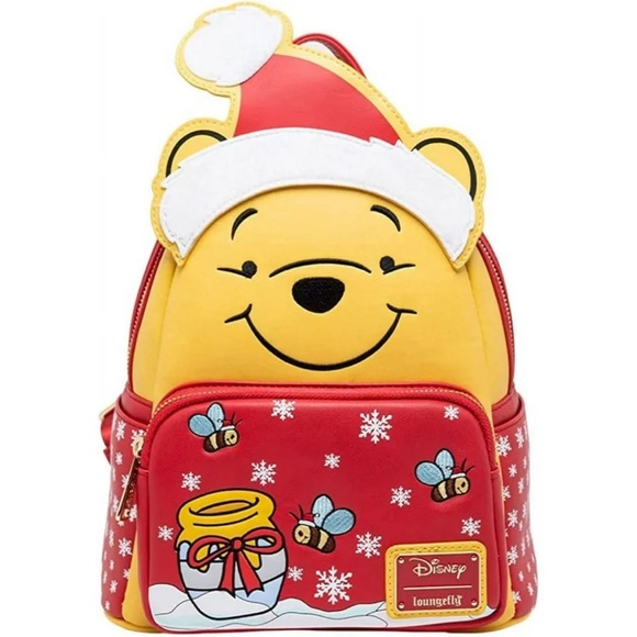 24HR DROP ⬇️ Loungefly Winnie the Pooh Santa backpack